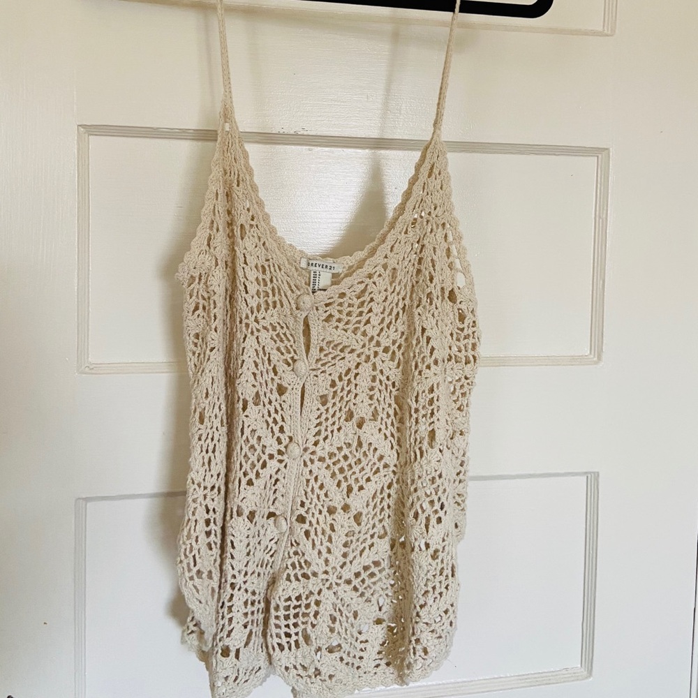 Crochet Tank, Size L